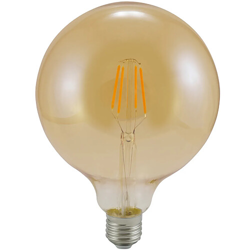Ampoule LED filament G125 E27 2000K 350lm ambre Polux