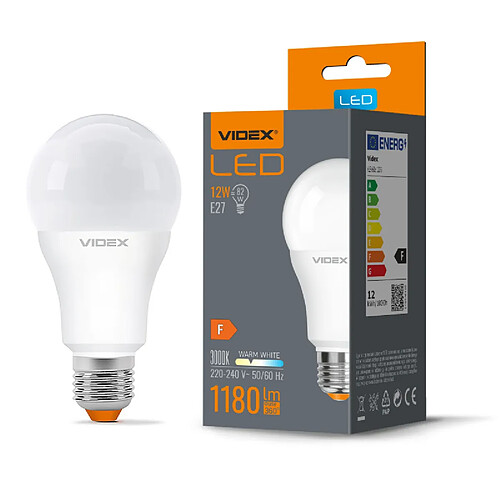 Ampoule LED A60 E27 12W 1180lm 3000K Videx