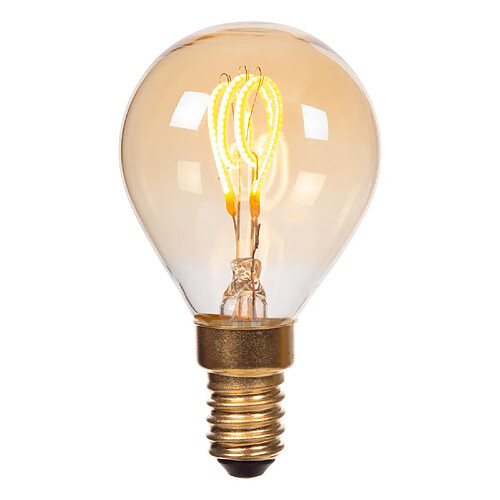 Lucide Ampoule LED filament ambrée sphérique E14 3W 200 lm 2200K dimmable
