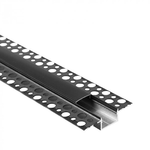 Ecolight Profil LED encastré GPS01 noir, diffuseur noir 1m alu