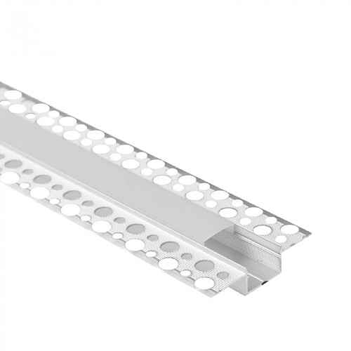 Profil LED encastré GPS02 anodisé, givré 2 m Ecolight