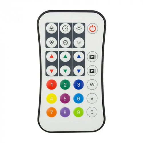 Télécommande RF R9 numérique IC RGB/RGBW blanc Ecolight