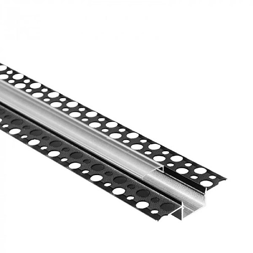 Ecolight Profil LED GPS02 encastré noir, diffuseur clair 2 m