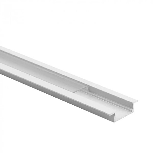 Ecolight Profil LED encastré P02 blanc diffuseur clair 2 m