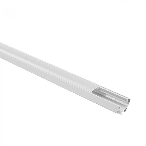 Profil d’angle LED R01 blanc diffuseur opale 1m EcoLight