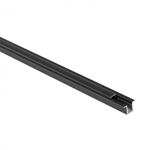 Profil LED PW01 encastré noir, diffuseur noir 1 m Ecolight