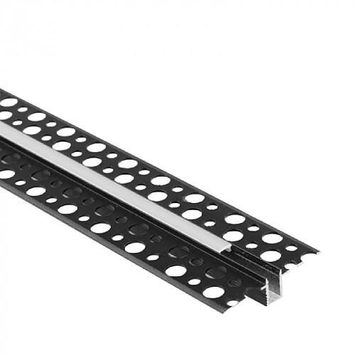 Ecolight Profil LED encastré GPW01 noir, diffuseur opale 1 m