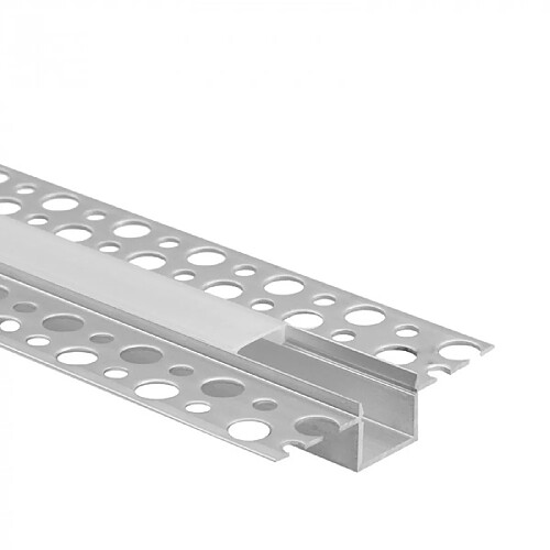 Profil LED encastré GP02 anodisé diffuseur dépoli 2 m Ecolight