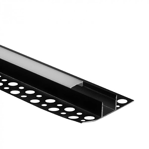 Profil LED GN01 en saillie noir diffuseur 1 m Ecolight