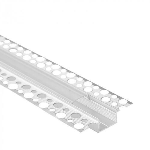 Profil LED encastré anodisé diffuseur clair 2m Ecolight