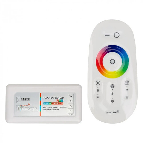 Contrôleur bande LED RGB tactile RF 18A 216W Ecolight