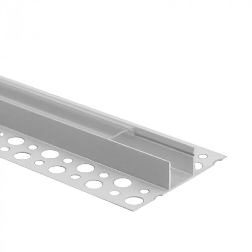 Profil LED GN01 apparent blanc diffuseur clair 1 m Ecolight