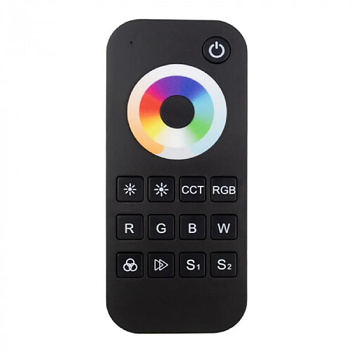 Télécommande RF RT5 LED RGB+CCT tactile noire Ecolight