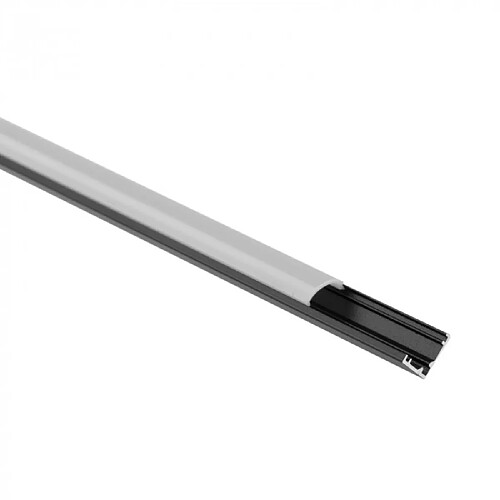Profil LED RW-02 d’angle noir, cache opale 2 m Ecolight