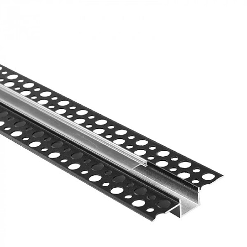 Profil LED encastré GP-01 noir diffuseur clair 1 m Ecolight