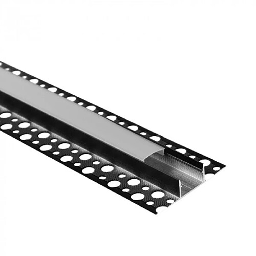 Profil GNS01 saillie noir diffuseur givré 1m Ecolight