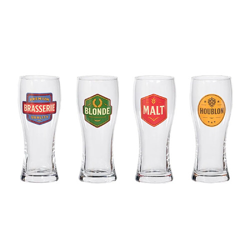 Trend Up Coffret de 4 verres Brasserie 50 cl