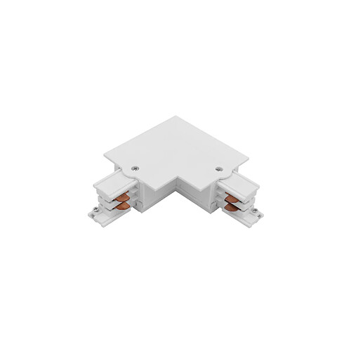 Nowodvorski Lighting Connecteur angle gauche encastré 3 circuits CTLS blanc Nowodvorski