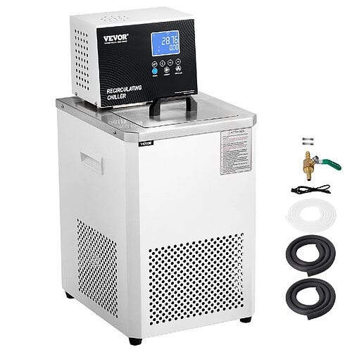 VEVOR Refroidisseur à circulation de laboratoire en acier inox 6 L -5? à 100 ?