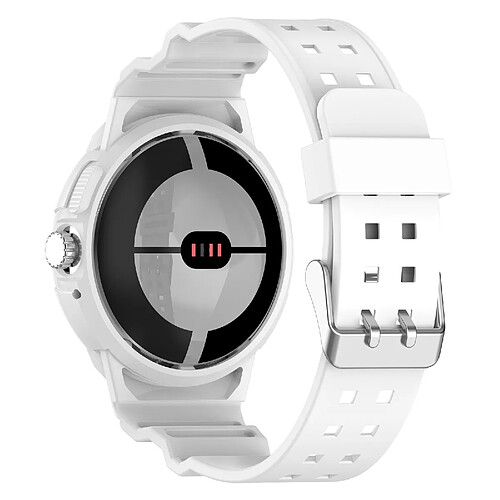 INF Bracelet de montre en TPU intégré antichoc pour Google Pixel Watch 1/2 White