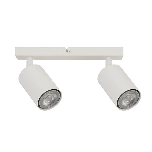 Sigma Lighting Plafonnier moderne blanc barre 2 spots GU10 Sigma