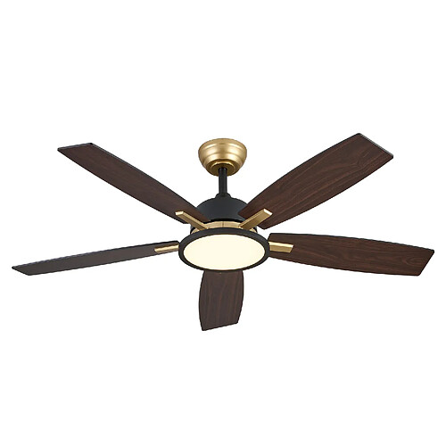 ByteLike Ventilateur de plafond avec lumière LED 132cm