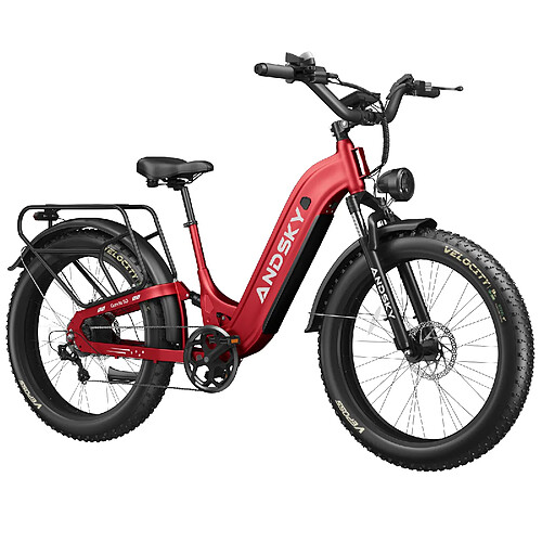 Vélo électrique Autonomie 120km Batterie 48V 20Ah Shimano 7 vitesses Pneus 26x4.0 50km/h