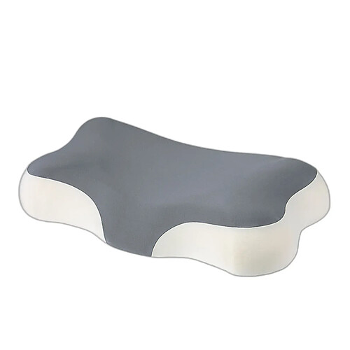 INF Oreiller cervical en mousse à mémoire - Conception papillon ergonomique, housse en soie gl