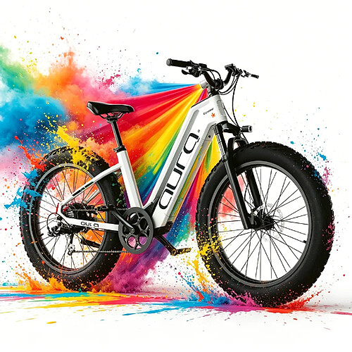 Vélo électrique Autonomie 96km Batterie 52V15Ah Shimano 7 vitesses Freins hydrauliques