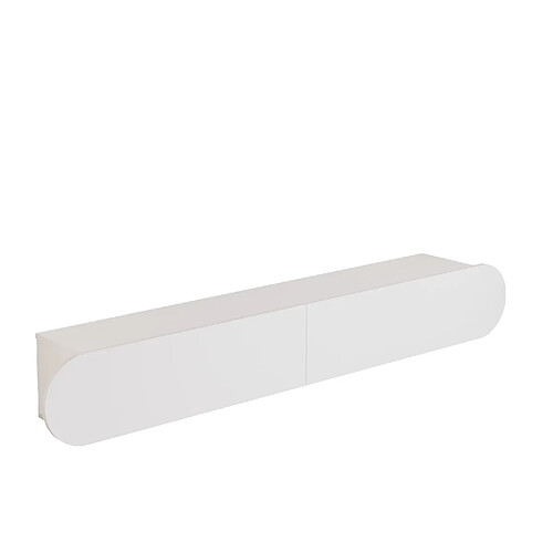Hanah Home Meuble TV en bois - 180 x 31 x 29 cm - Blanc