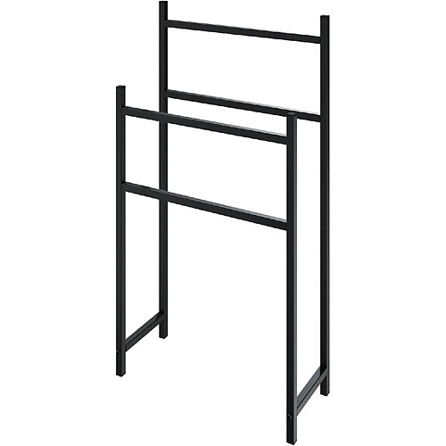 Autres Temps Porte serviettes sur pied LEVIRA Morus noir 80 cm sans percage