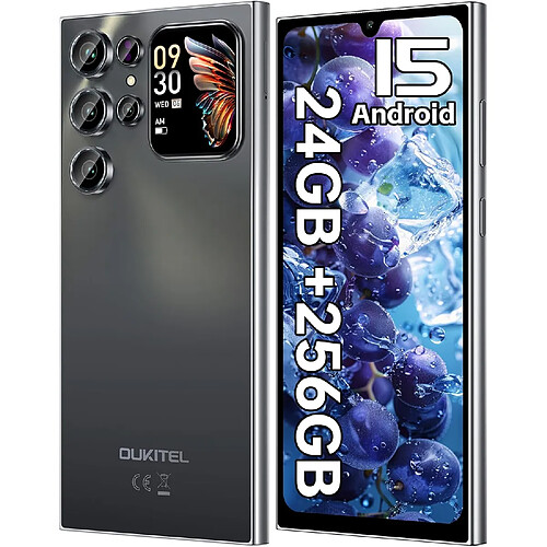 Smartphone OUKITEL C62 Pro écran 6,88" 24Go+256Go batterie 5150mAh Android15 doré