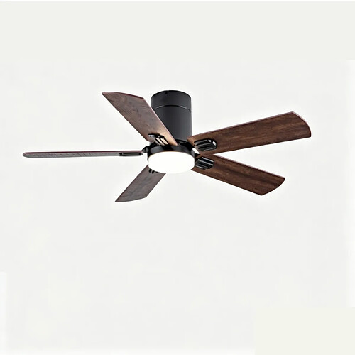 DZMDIP Ventilateur plafonnier LED 107 cm, télécommande, 6 vitesses,3 couleurs,moteur DC silencieux