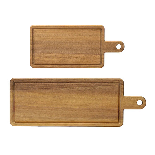 Sabatier Trompette Hubert - Set de 2 planches à découper rectangulaires avec poignées et rigoles