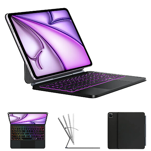 VANWIN Étui Clavier-iPad Air 13"M3 2025/M2 2024,iPad Pro 12.9" 6/5/4/3rd Generation