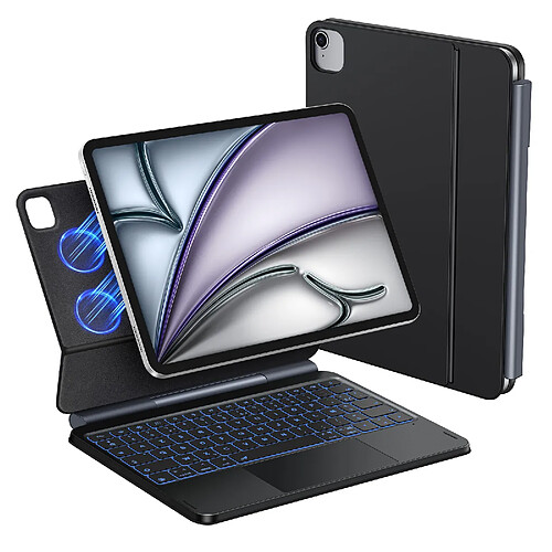 VANWIN Étui Clavier-iPad Air 13"M3 2025/M2 2024,iPad Pro 12.9" 6/5/4/3rd Generation