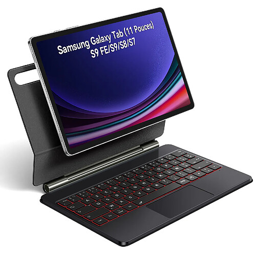 VANWIN Clavier Pour Samsung Galaxy TabS10 Lite/S10 FE/S9 FE 5G 10,9", S11/S9 11" AZERTY