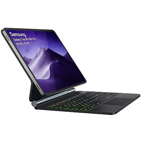 VANWIN Clavier Pour Samsung Galaxy Tab S10+Plus/S9+Plus/S9 FE+Plus/S8+Plus/S7+Plus 12,4"AZERTY
