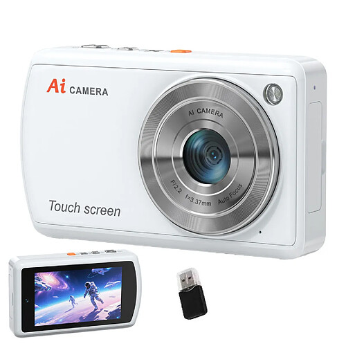 VURAHOME Appareil Photo Intelligent Filtres Beauté IA Écran Tactile 3.6" Vlogging DC310W