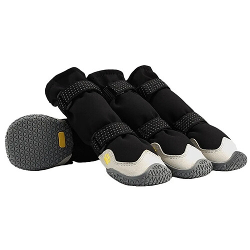 INF Ensemble de 4 Chaussures Réfléchissantes Imperméables pour Chien - Bottines de Protection