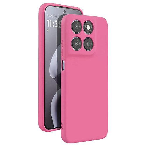 Avizar Coque pour Motorola Moto G67 Soft-Touch en Silicone Série Fast Cover Rose