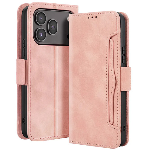 Avizar Étui Folio pour Honor 600 / 600 Pro Design Vintage avec Fonction Support Vidéo Rose