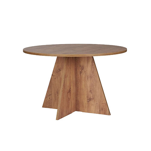 Hanah Home Table à manger en bois [ ]Virella[ ] - 120 x 120 x 75 cm - Pin atlantique