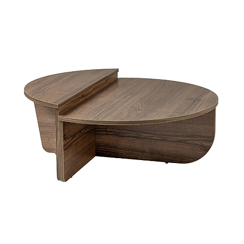 Hanah Home Table basse en bois - 90 x 60 x 30 cm - Noyer