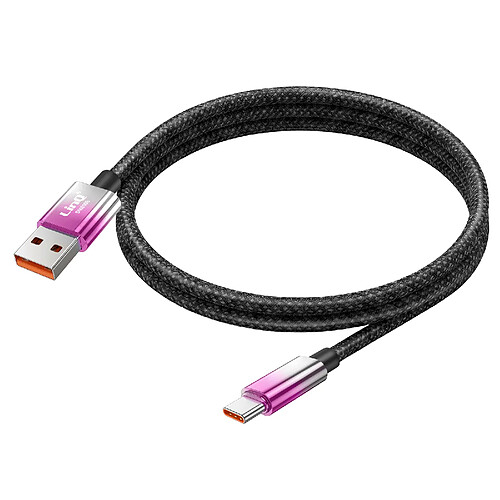 LinQ Câble USB-C vers USB de Charge Rapide 48W avec Écran LED 1.2m Violet
