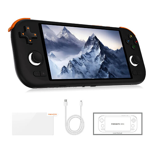 MANGMI AIR X console portable,écran tactile IPS 5,5 pouces 1080P,RGB,15W,5000mAh,64Go,Noir