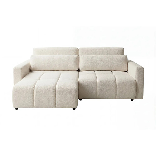 Casanova Canapé amovible convertible tissu texturé 3 places Beige