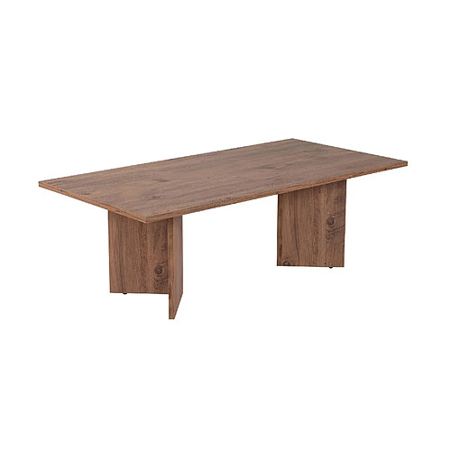 Hanah Home Table basse en bois - 60 x 119 x 40 cm - Pin atlantique