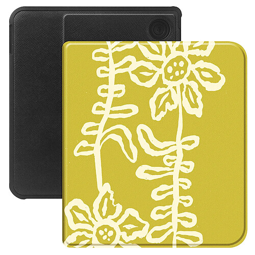 Selencia Étui de liseuse portefeuille Vivid pour Kobo Libra Colour / Libra 2 - Chalky Bloom