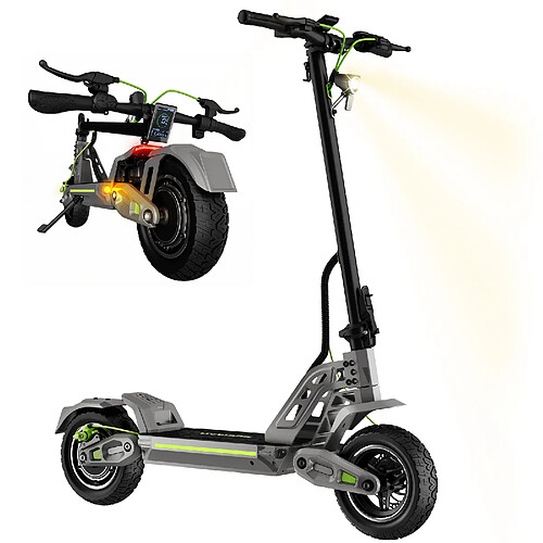 Scooter adulte TODIMART E10 double moteur 2000W,Vitesse 45km / h, autonomie 80km